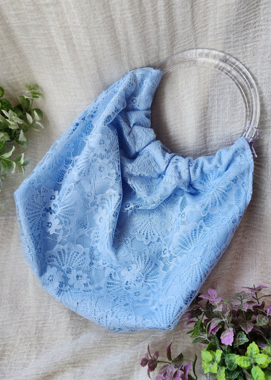 Borsa sacchetto baby blue