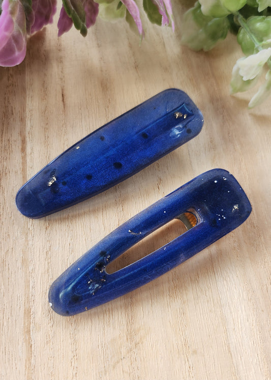 Set 2 Hair clip blu