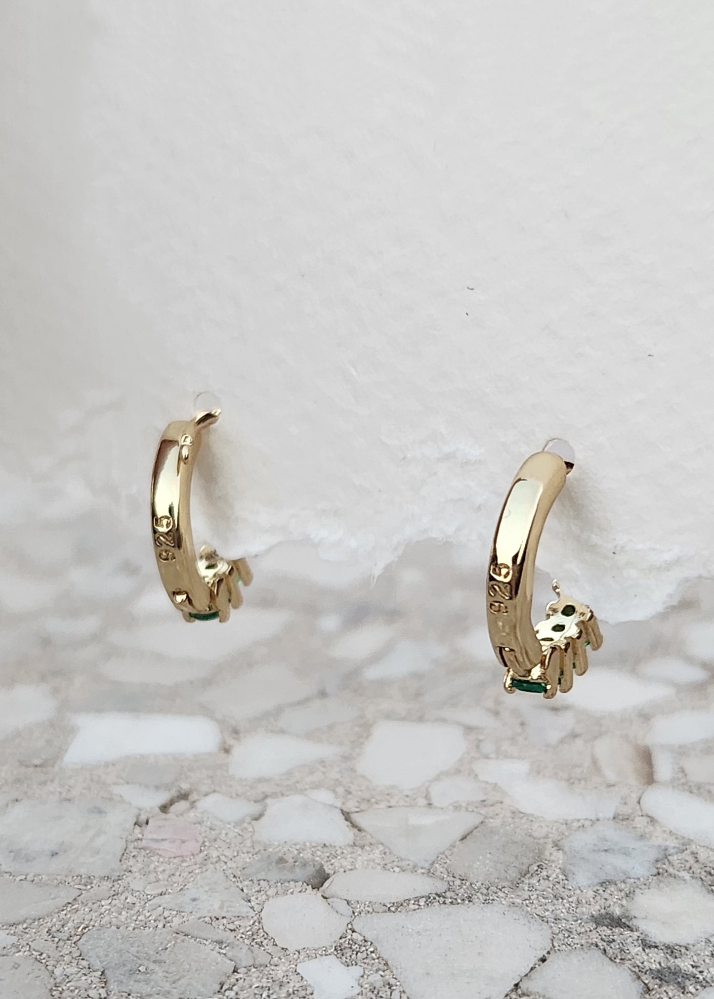 Orecchini a cerchietto con Zirconi