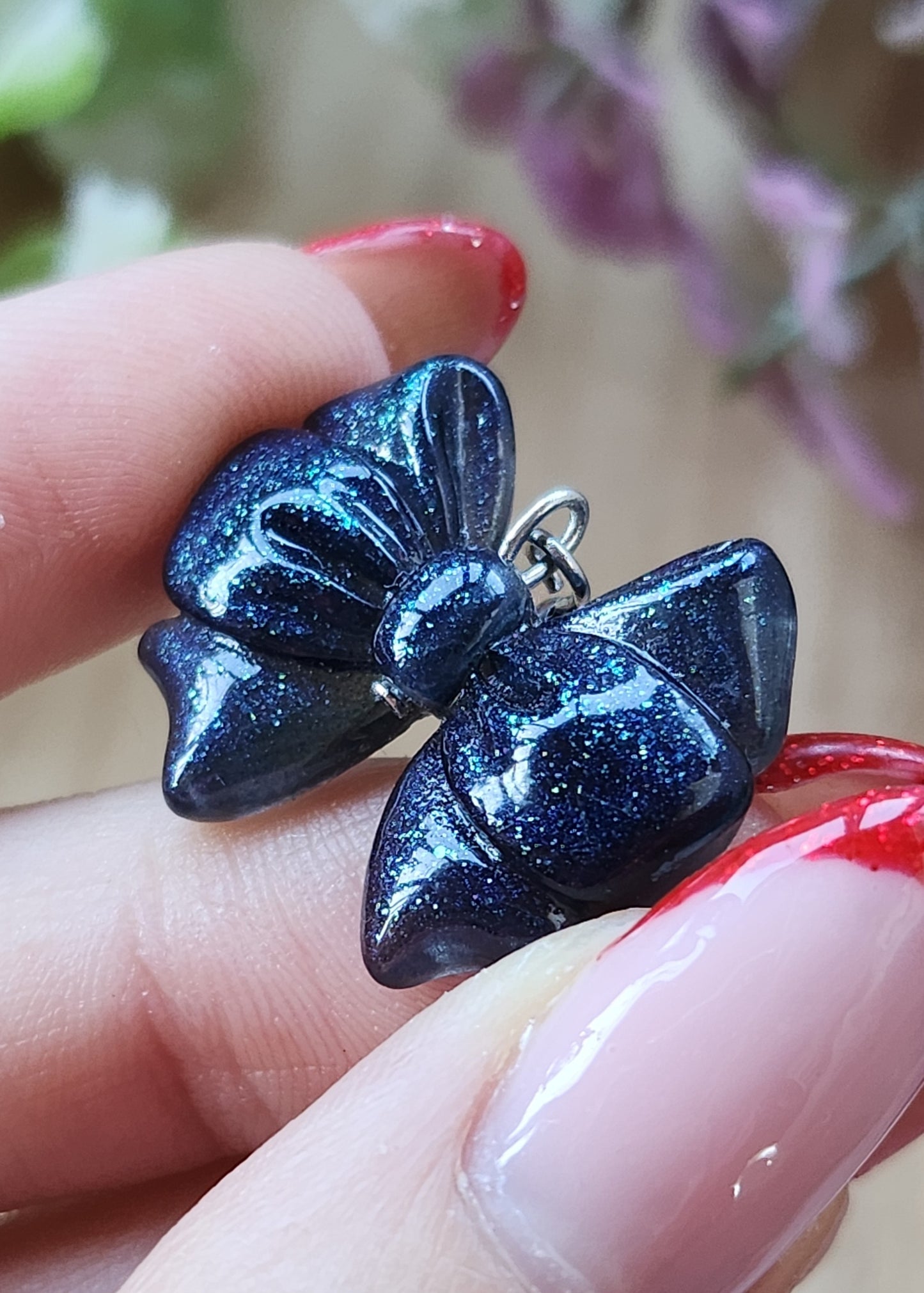 Orecchini Fiocco in resina