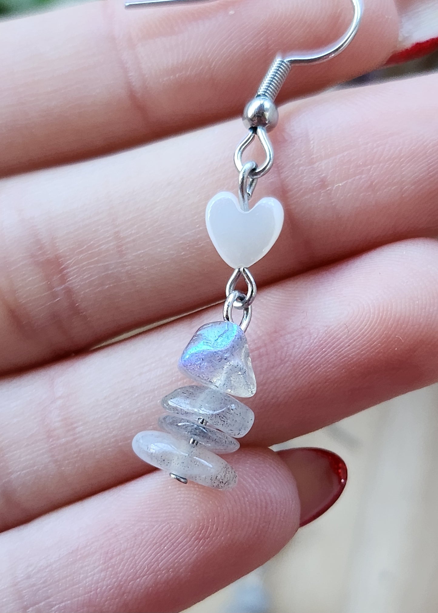 Orecchini pendenti Labradorite