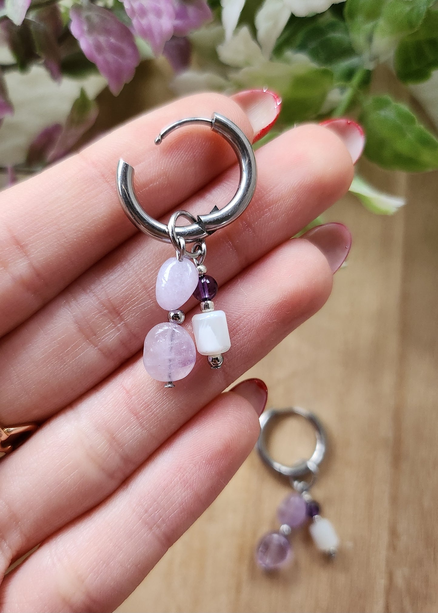 Orecchini Ametista e Madreperla