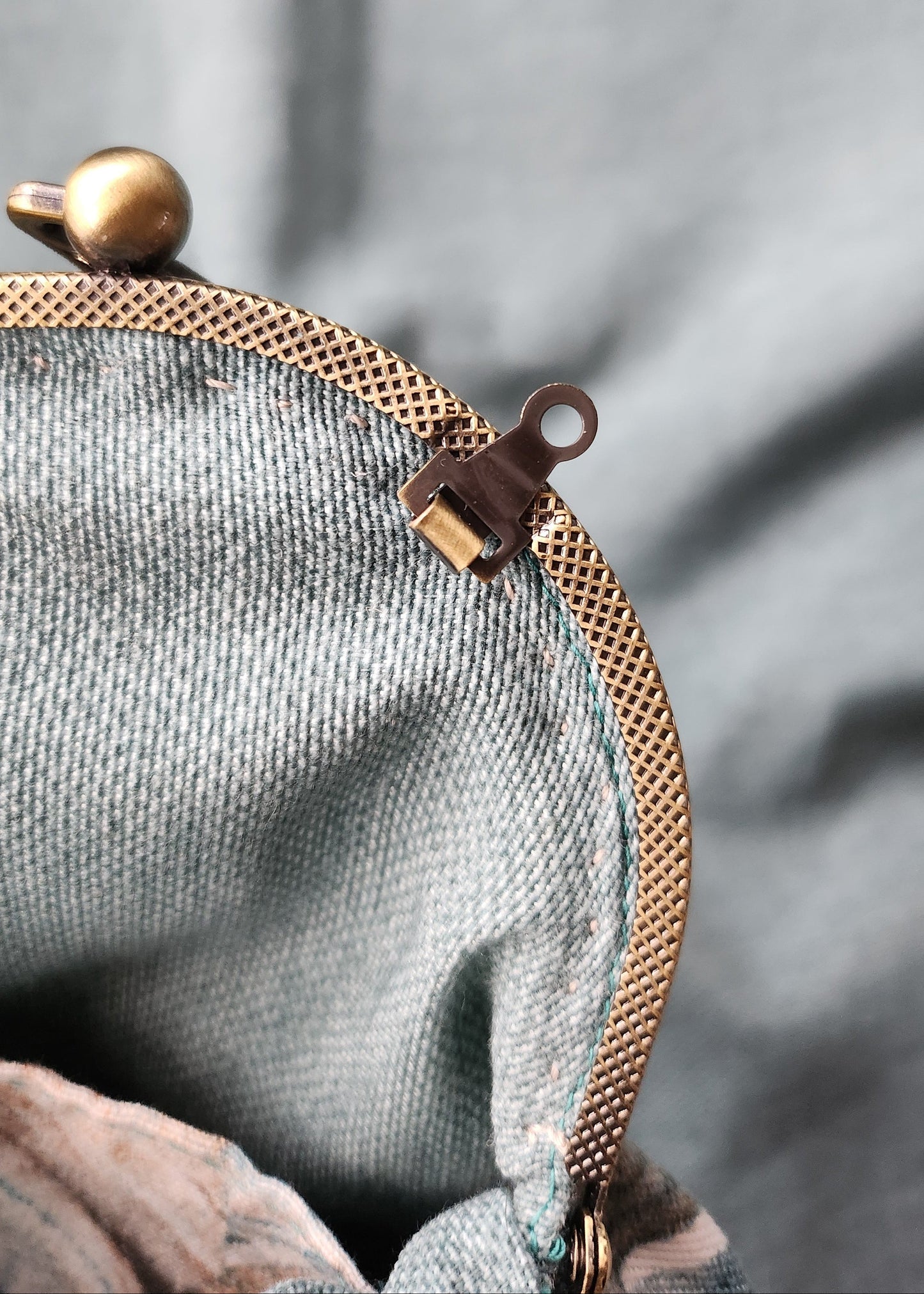 Borsa Artigianale stile Retrò in Cotone con Stampa Botanica