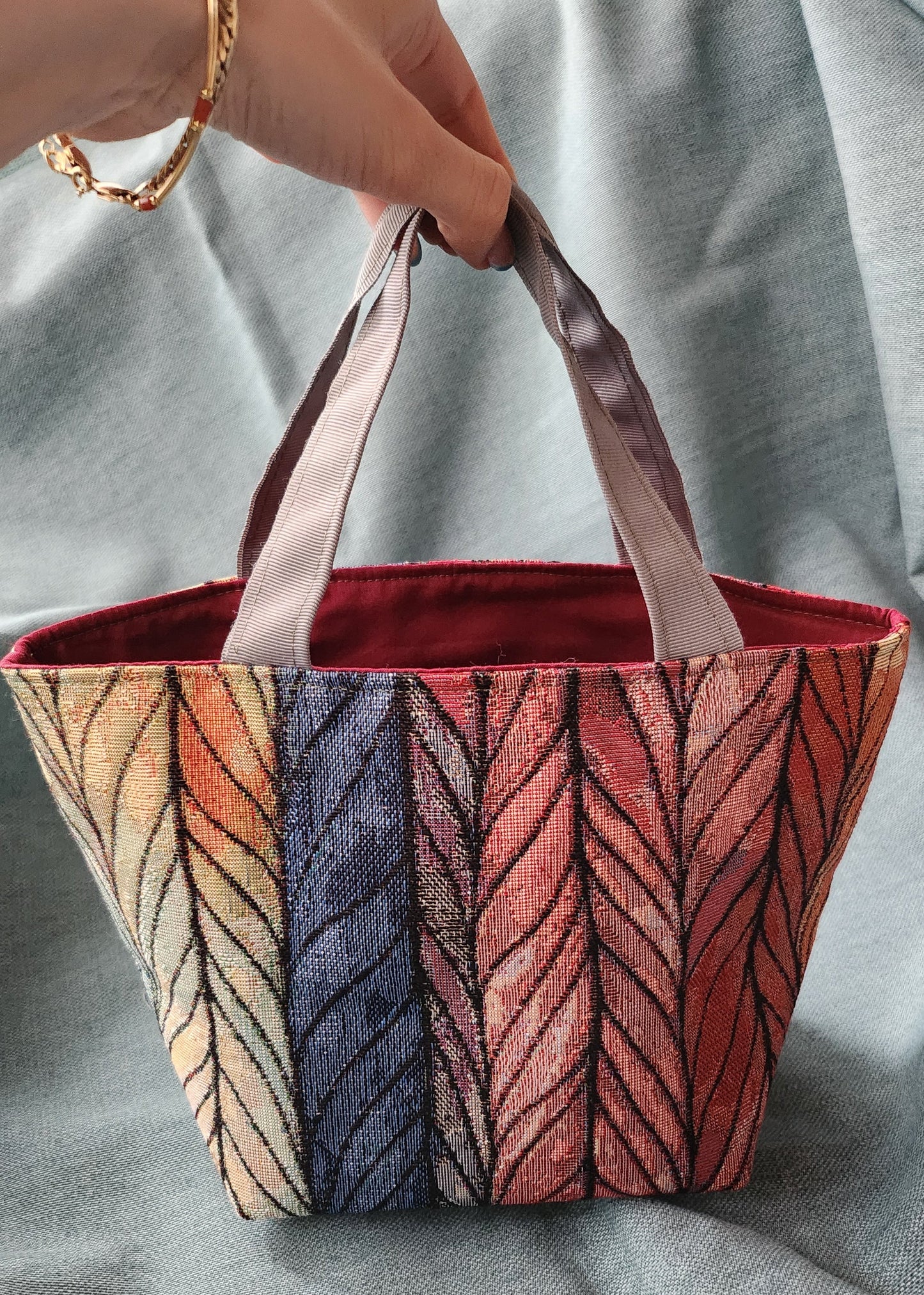 Borsa Artigianale in tessuto Jacquard