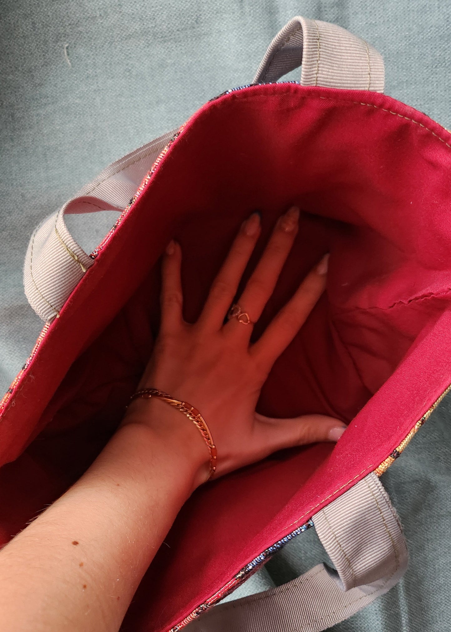 Borsa Artigianale in tessuto Jacquard