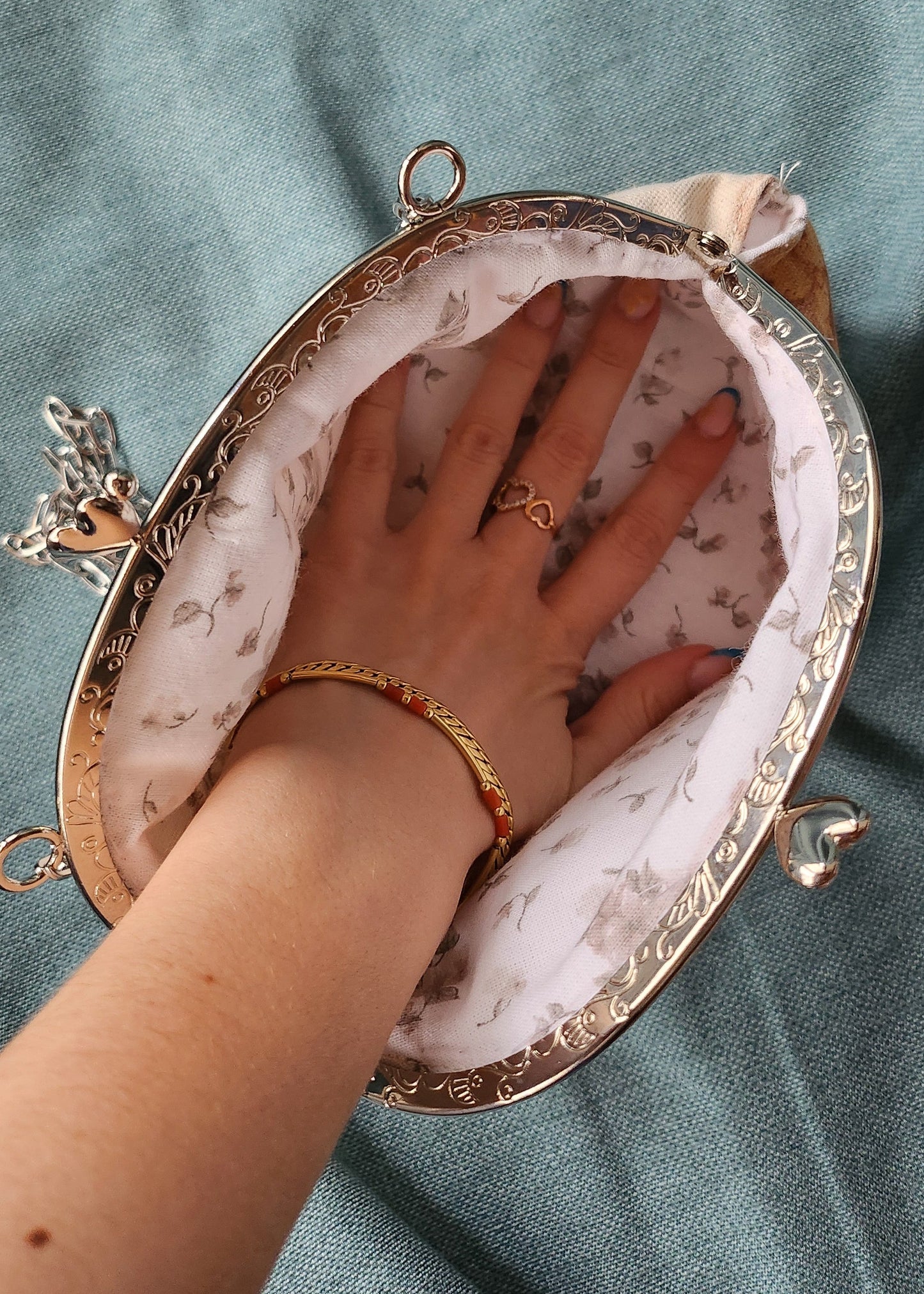 Borsa in Cotone Cucita a Mano