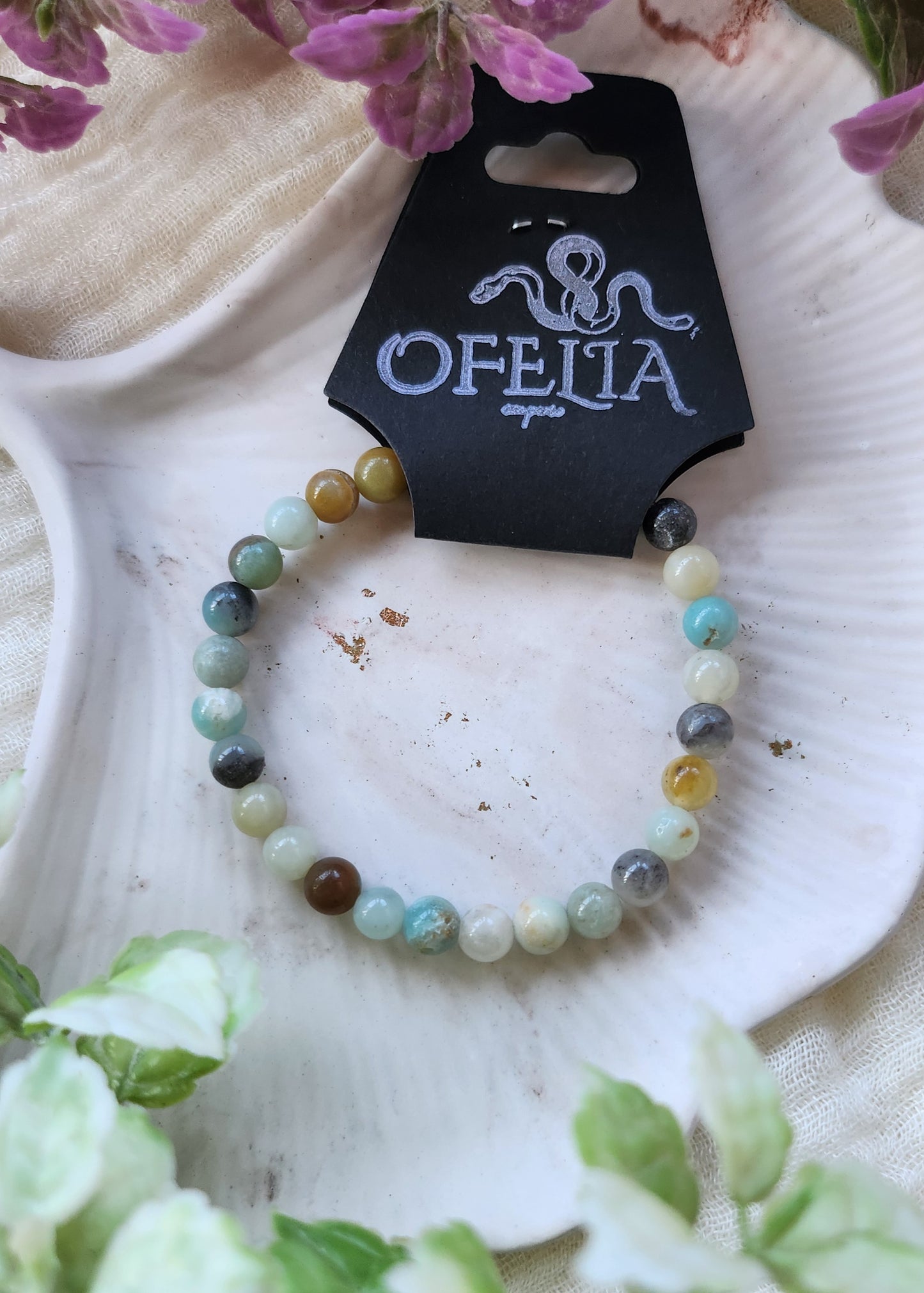 Bracciale a molla Amazzonite multicolor