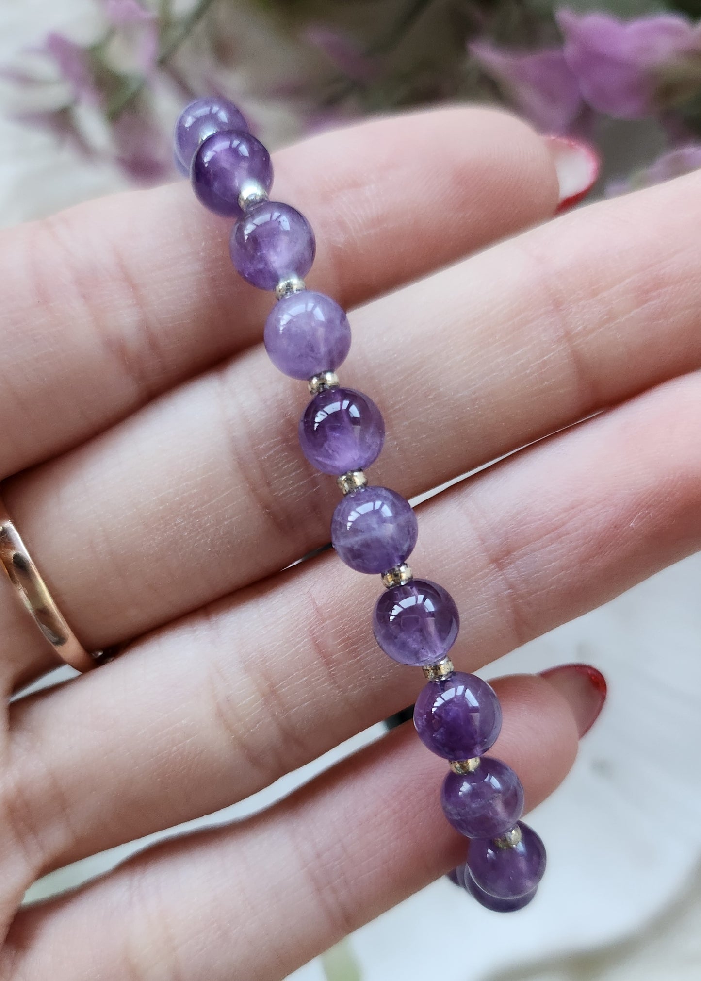 Bracciale a molla Ametista