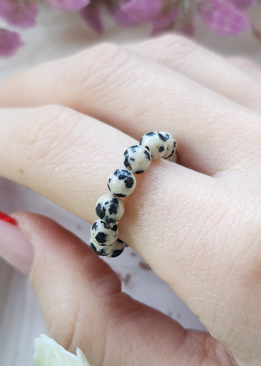 Anello a molla Diaspro dalmata