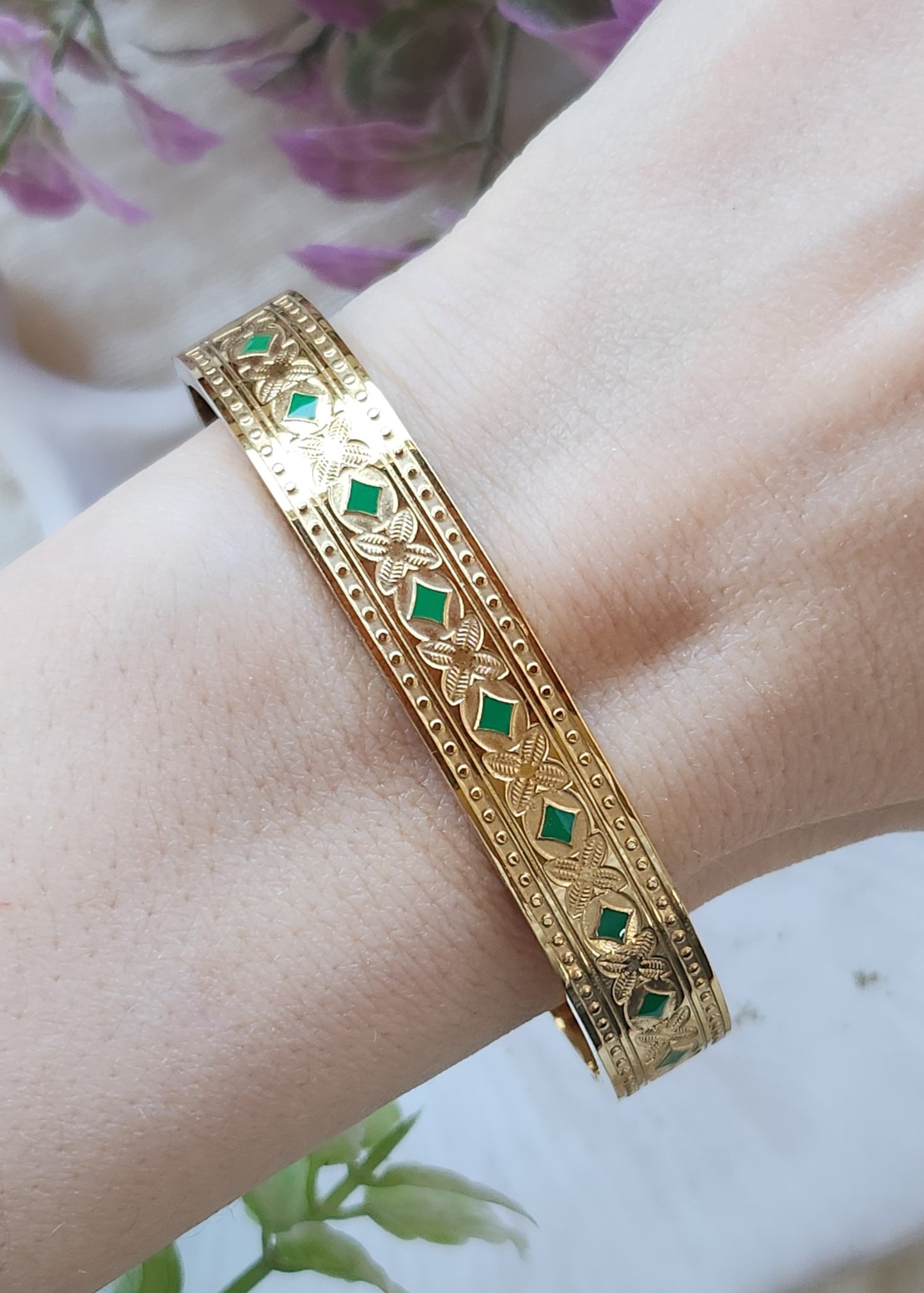 Bracciale manetta leaf