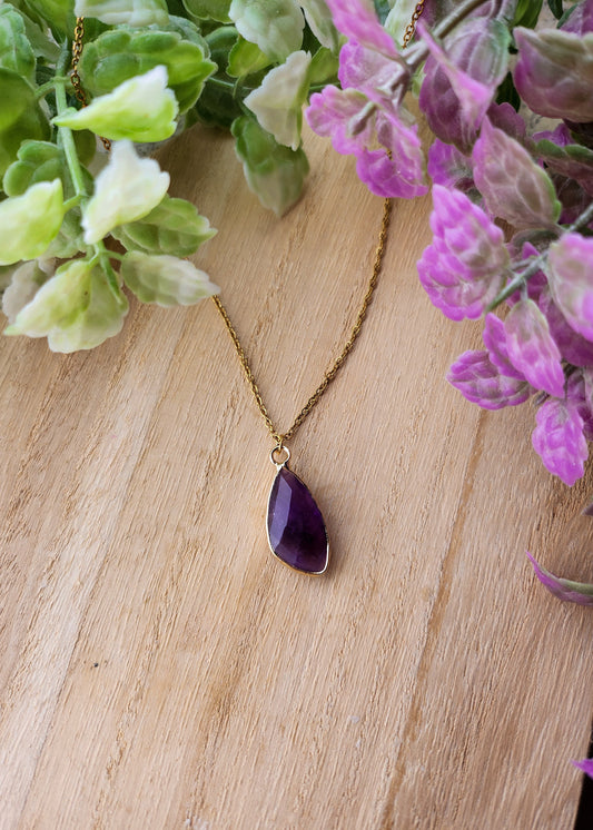 Collana Ametista sfaccettata