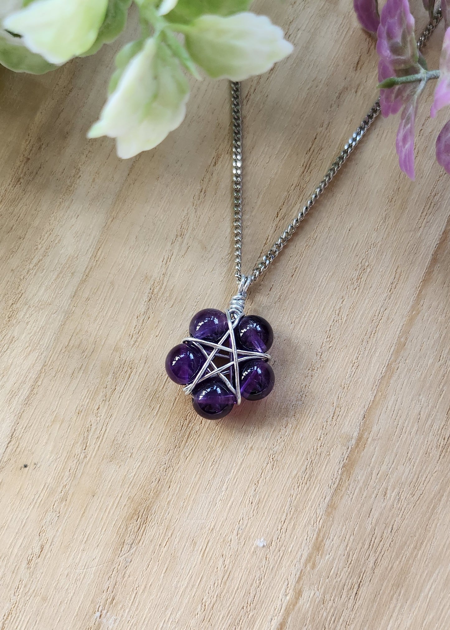 Collana Pentacolo Ametista