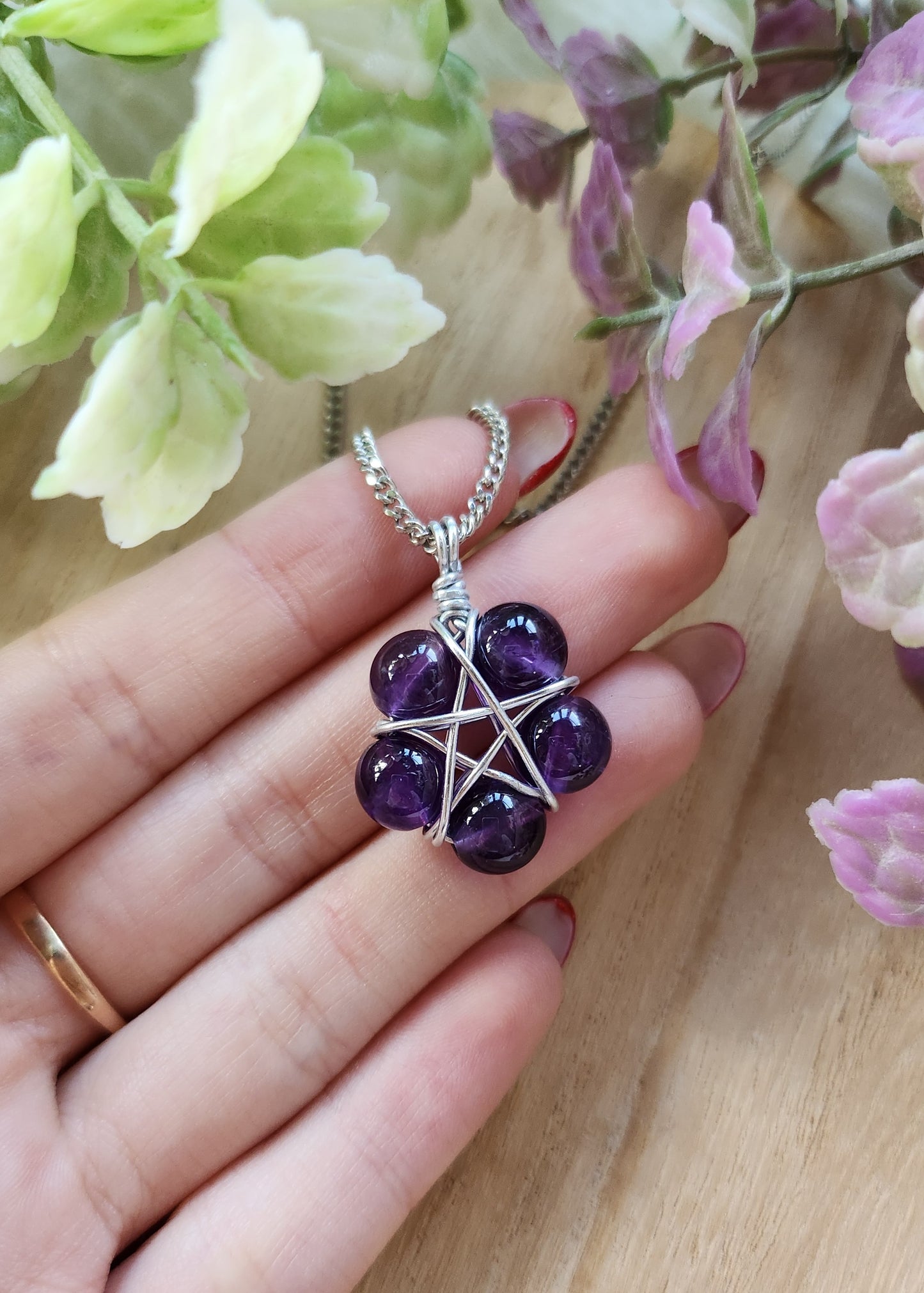 Collana Pentacolo Ametista