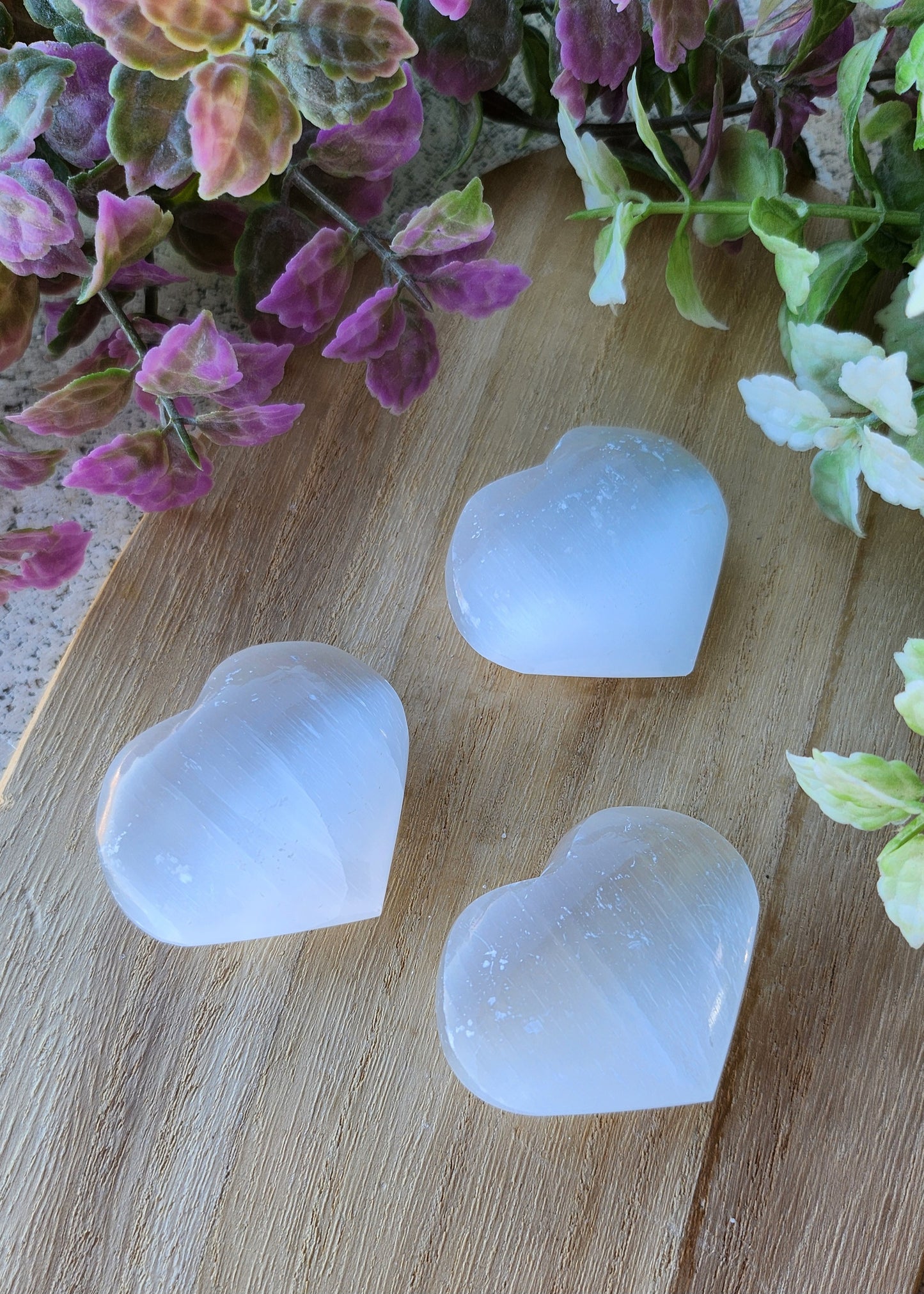 Cuori in Selenite
