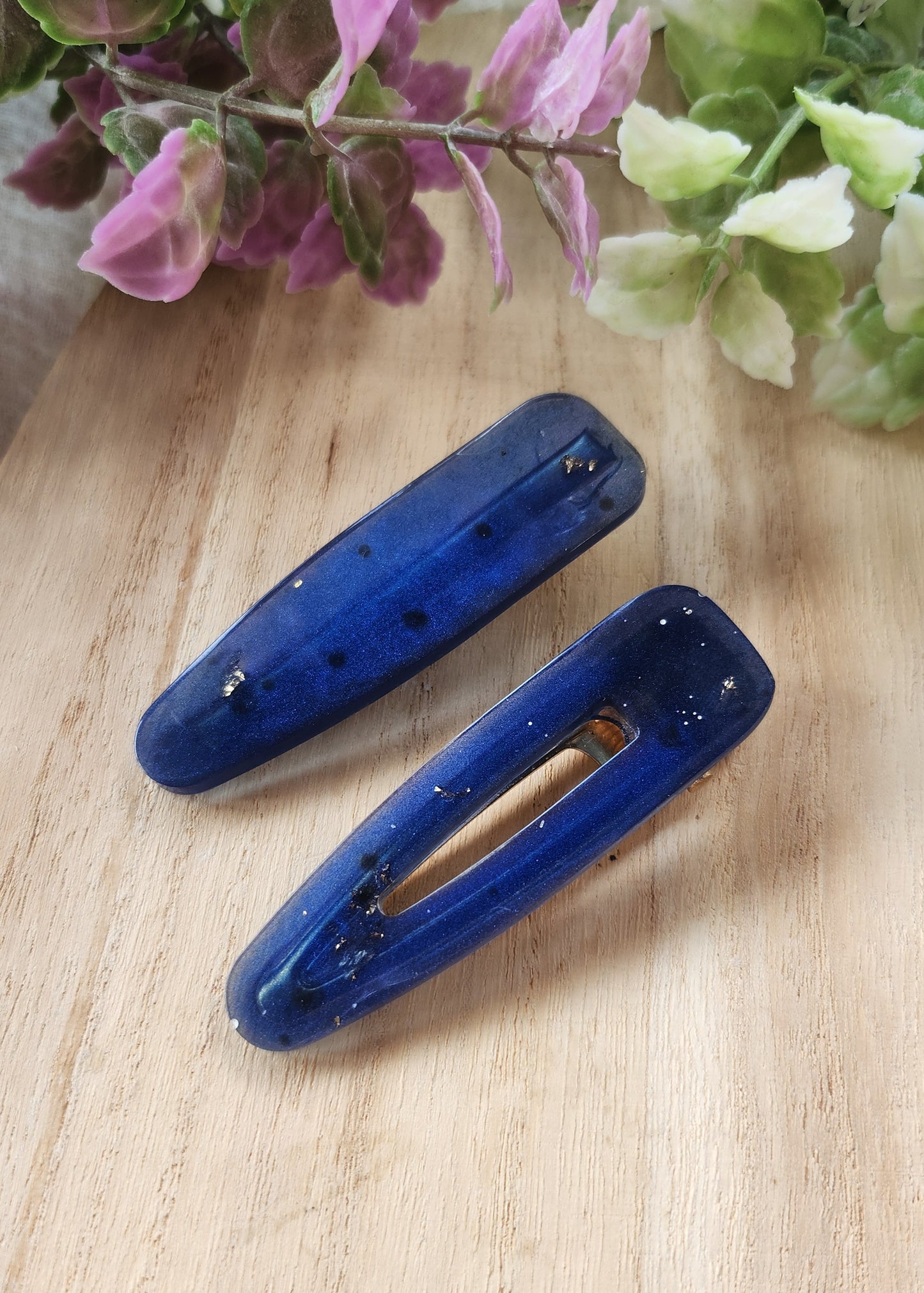 Set 2 Hair clip blu