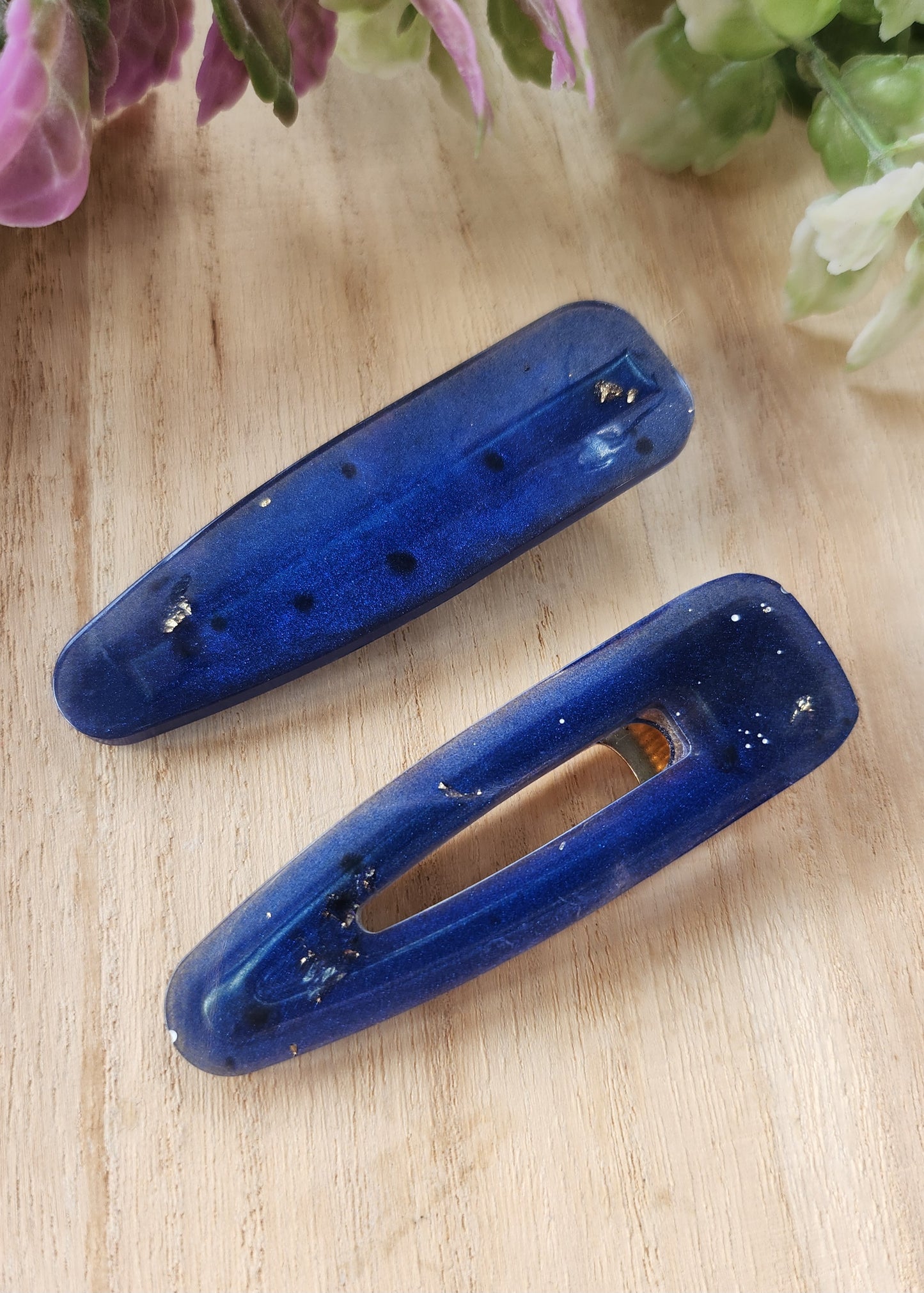 Set 2 Hair clip blu