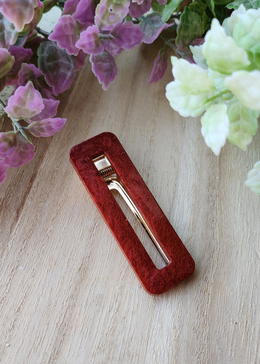 Hair clip rossa