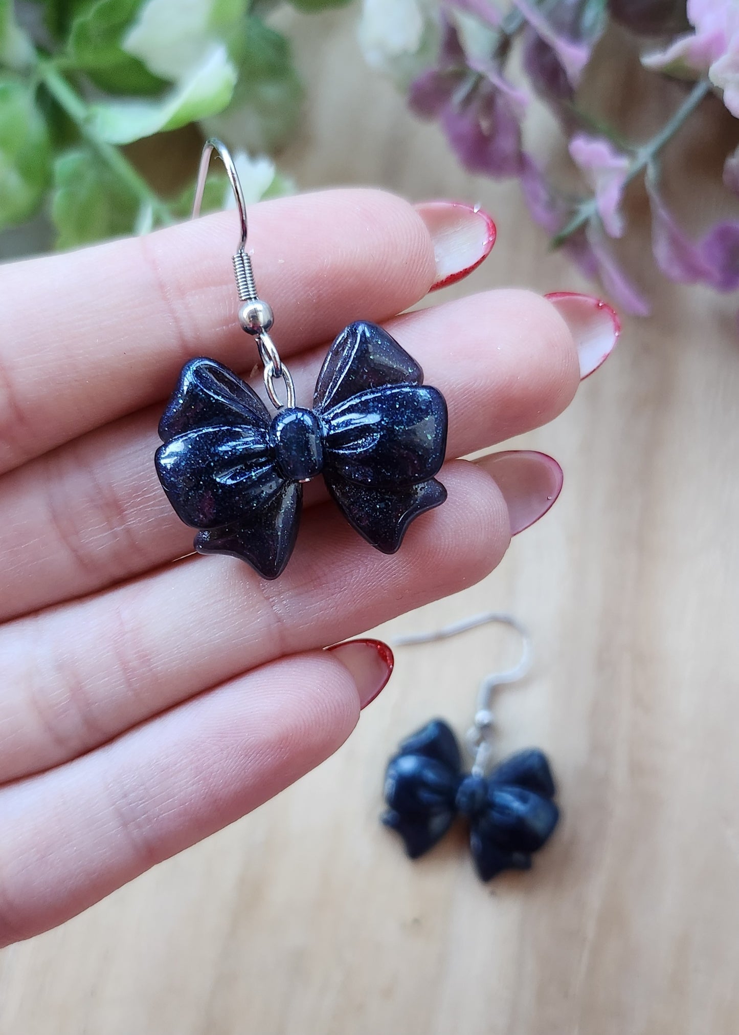 Orecchini Fiocco in resina