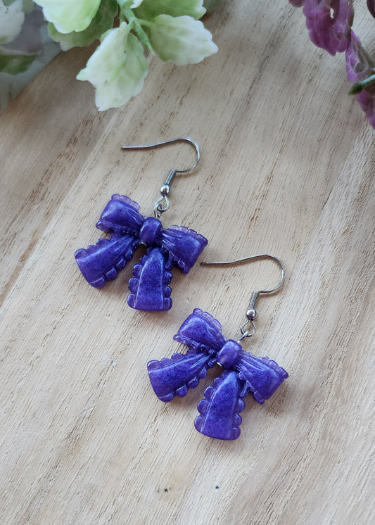 Orecchini Fiocco in resina