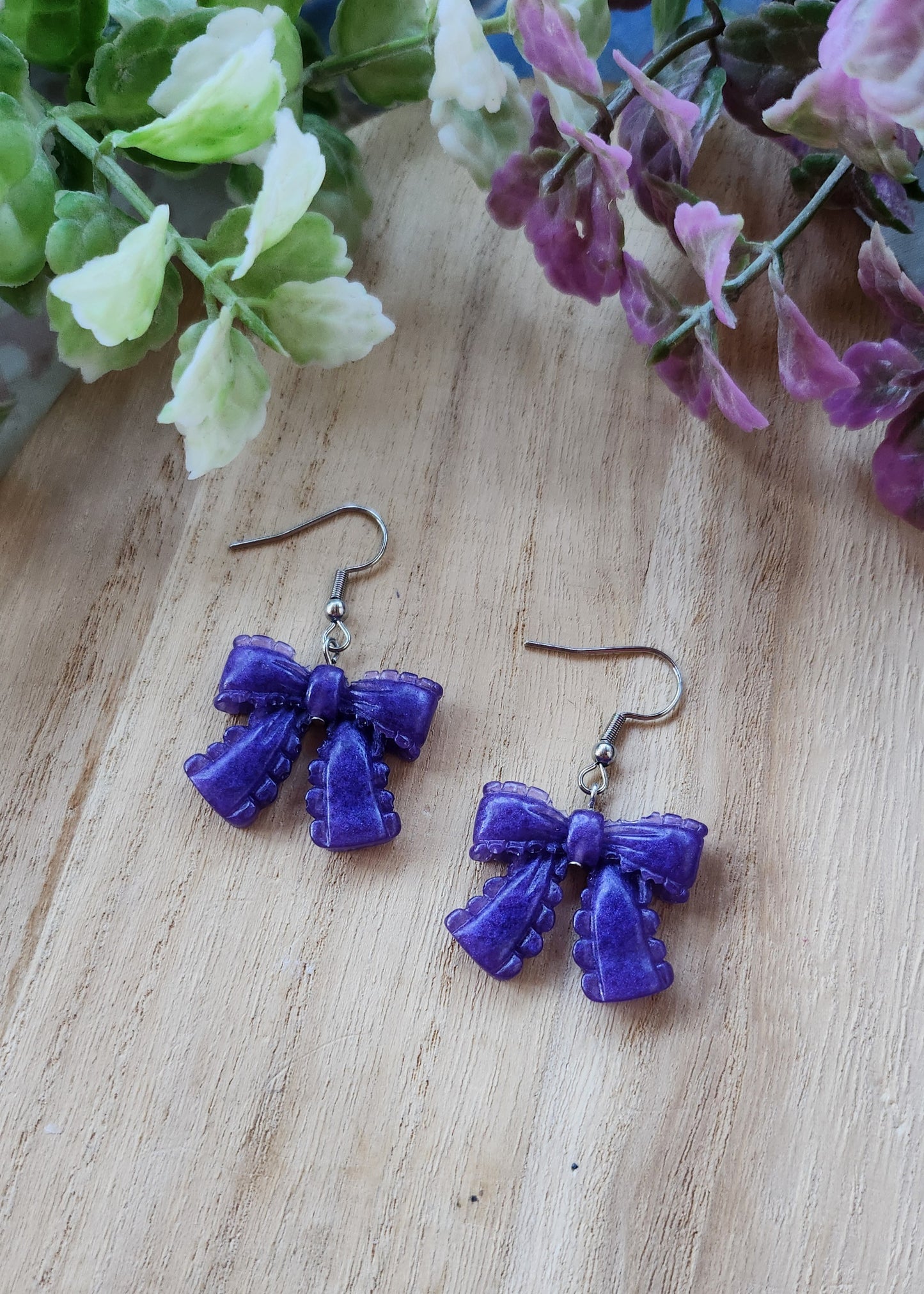 Orecchini Fiocco in resina