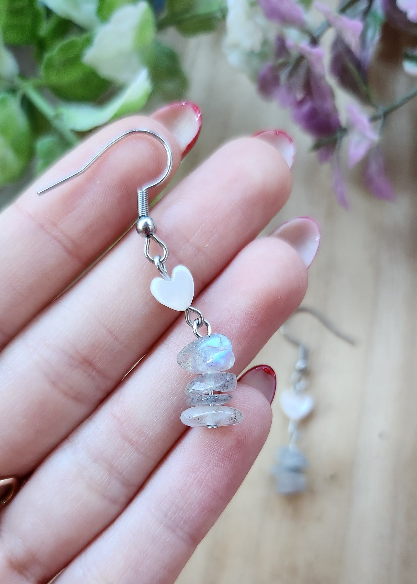 Orecchini pendenti Labradorite