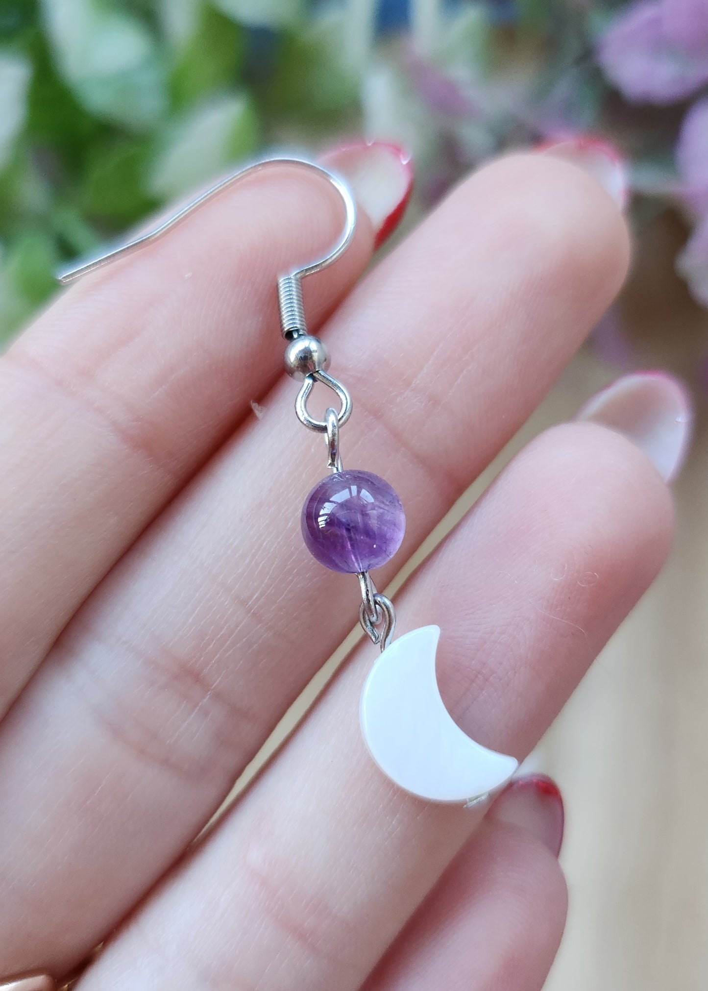 Orecchini pendenti luna