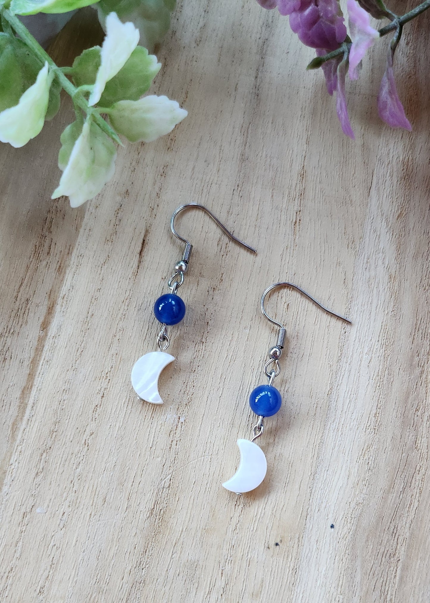 Orecchini pendenti luna