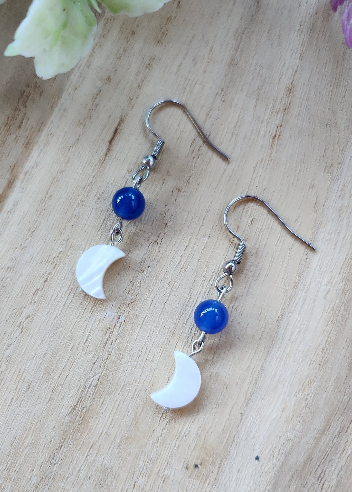 Orecchini pendenti luna