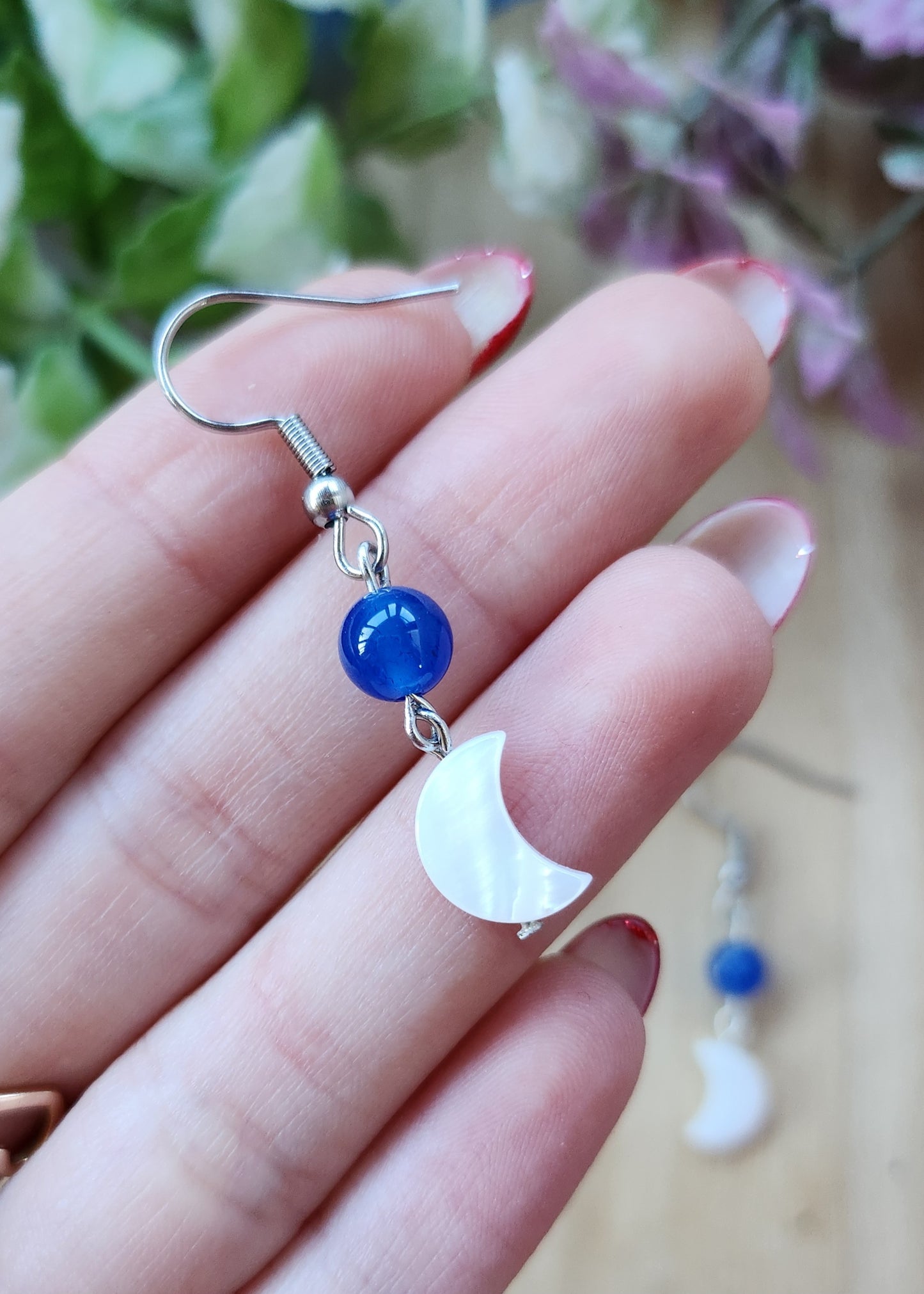 Orecchini pendenti luna