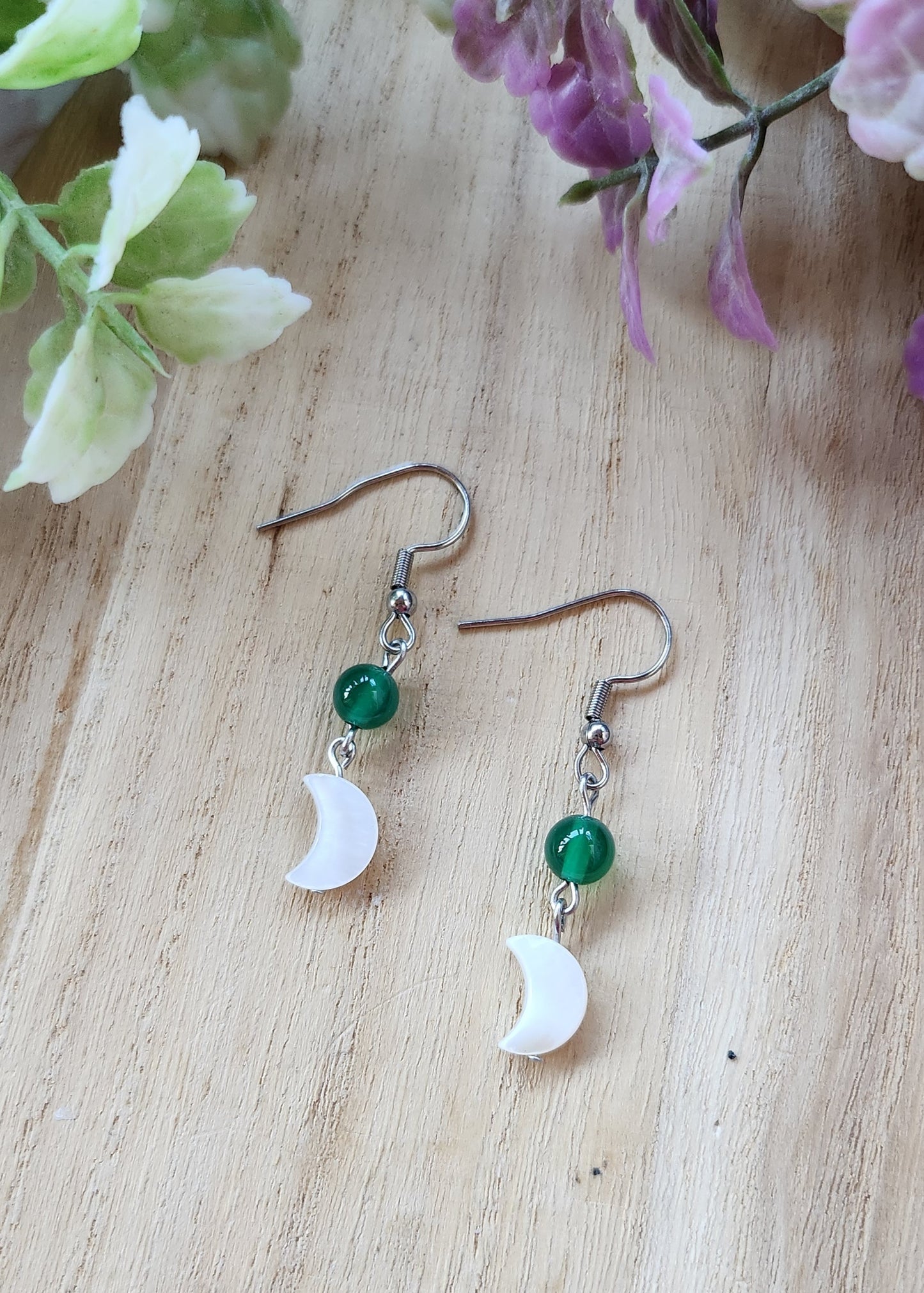 Orecchini pendenti luna