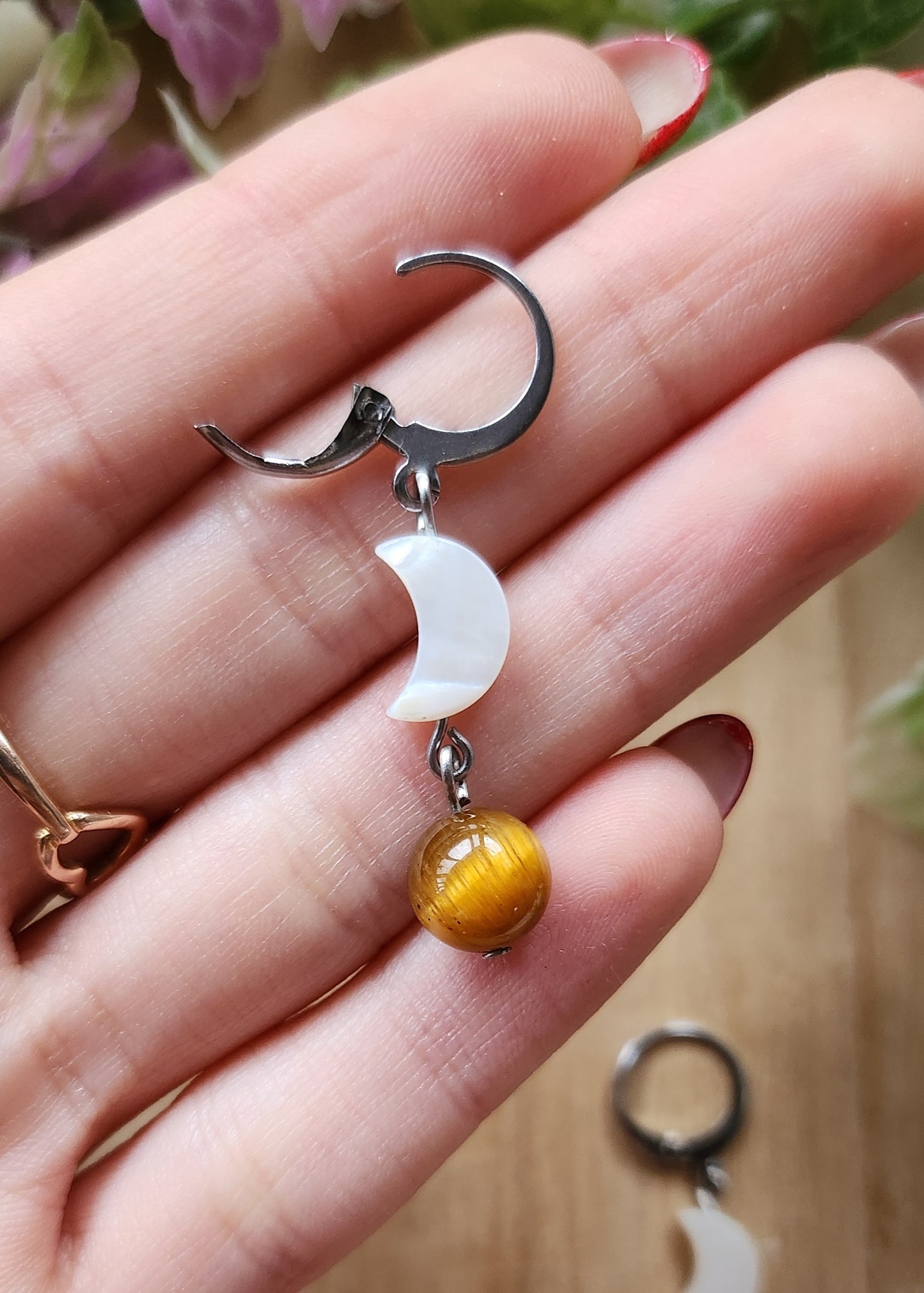 Orecchini pendenti Luna