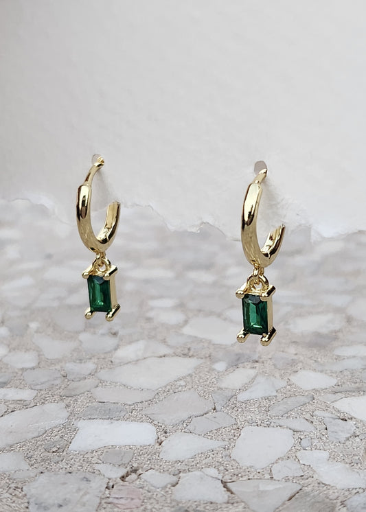 Orecchini Pendenti con Zirconi