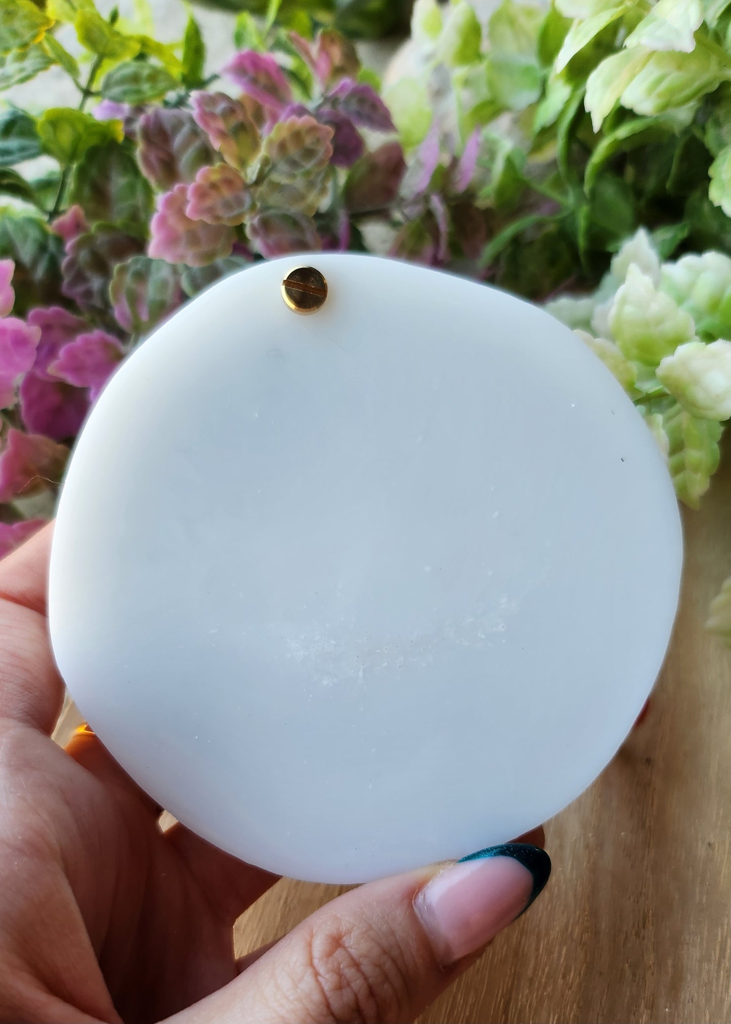 Specchietto da borsetta in resina epossidica