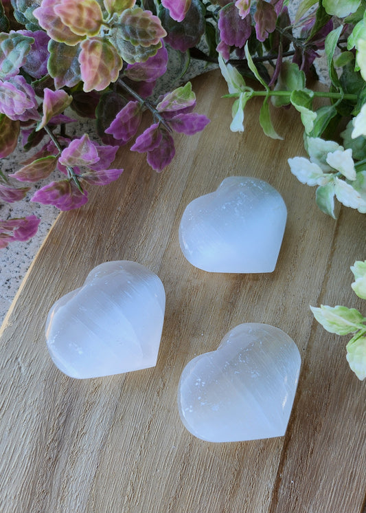 Cuori in Selenite